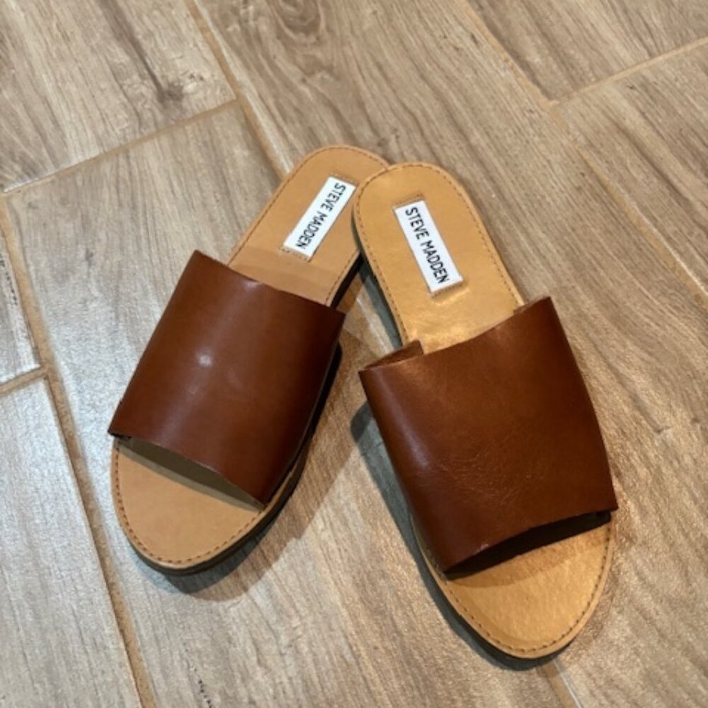 Steve Madden Brand New Brown Luggage Size 6
